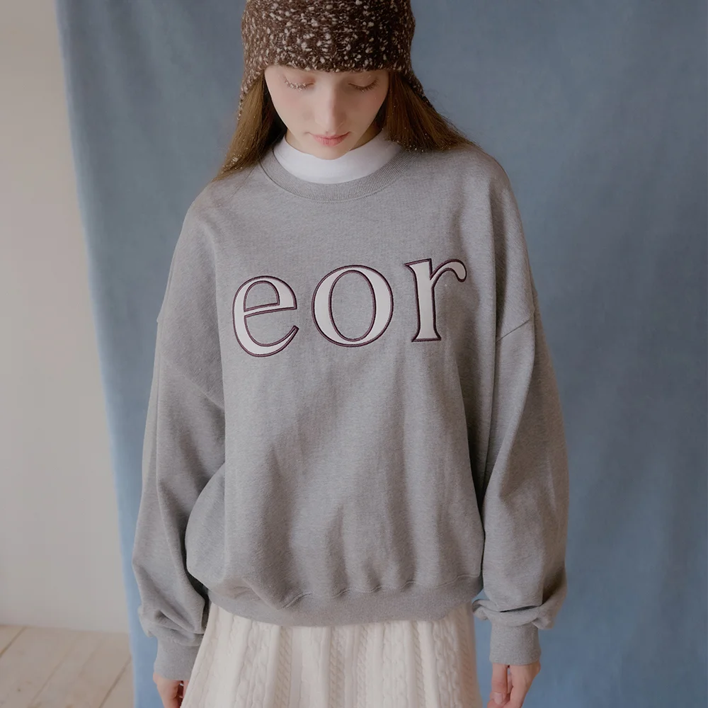 EOR 貼布繡徽章衛衣 (混紡灰)