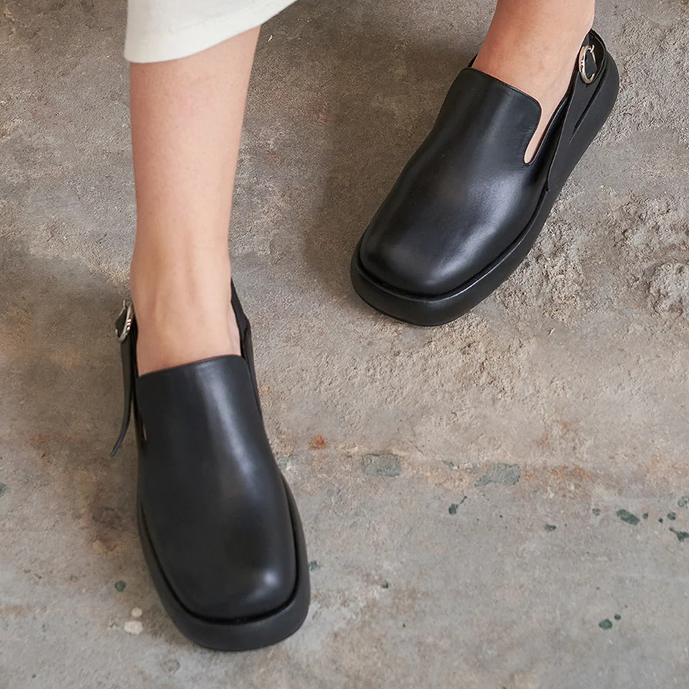 Lisa Clogs Leather Black
