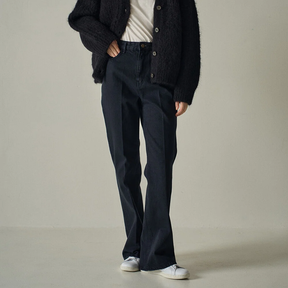 靴型 牛仔_vintage black