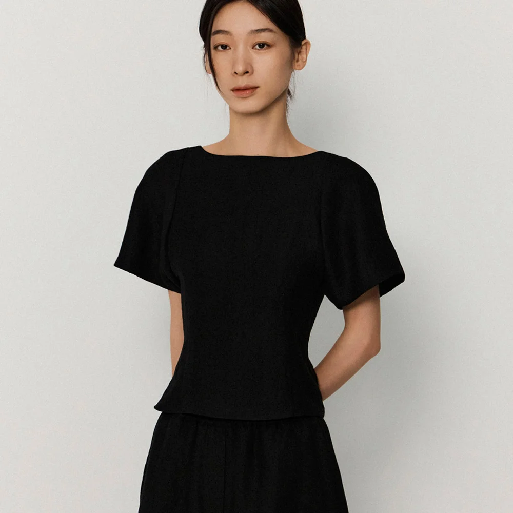 ellie short blouse_black
