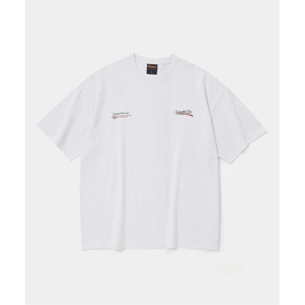 CU BIG WAVE LOGO S/S T-SHIRTS 淺色混紡