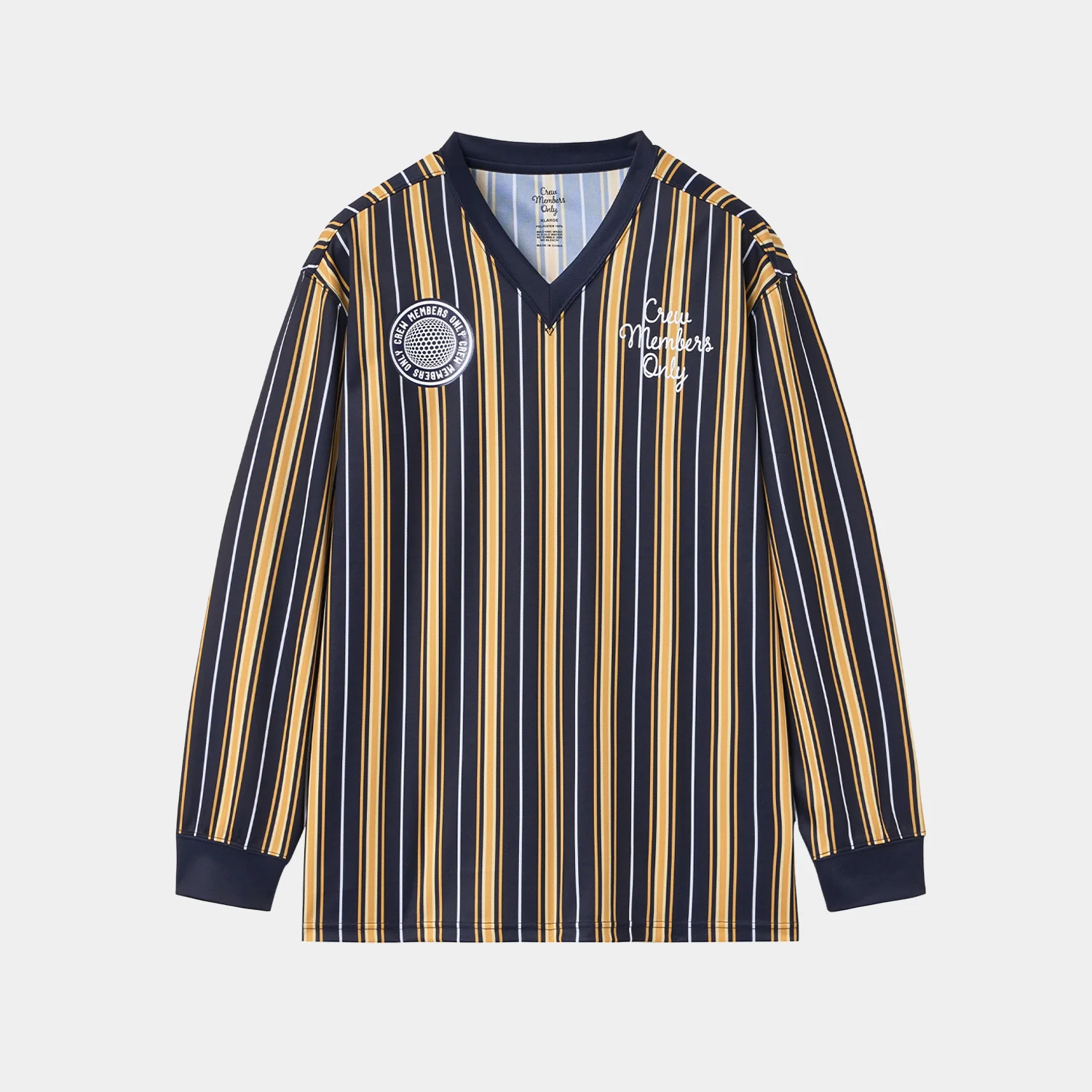 KICK OFF JERSEY STRIPE NAVY YELLOW