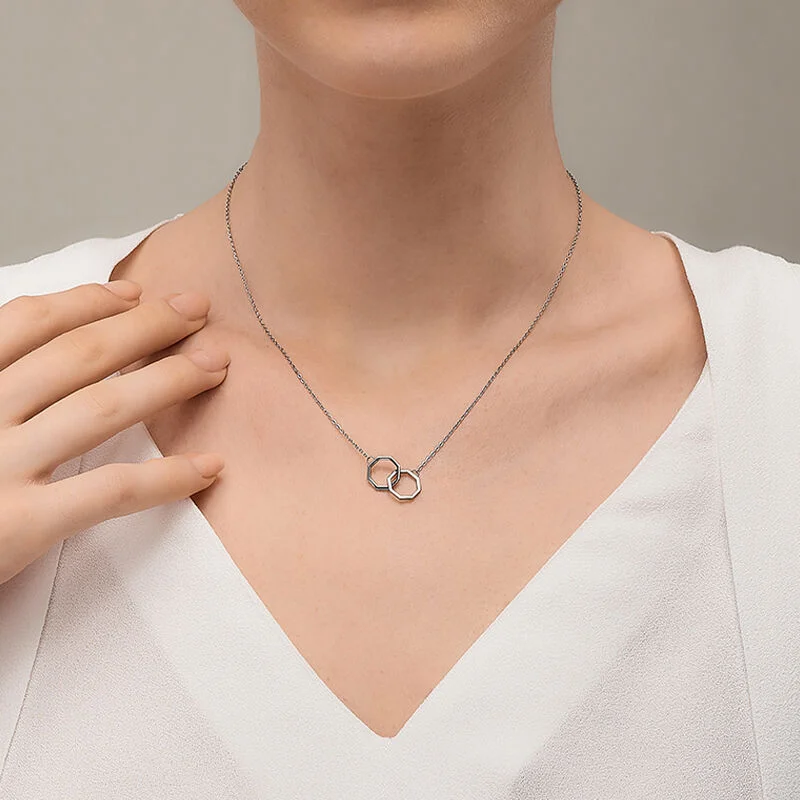 OKTO TWIN PENDANT SILVER