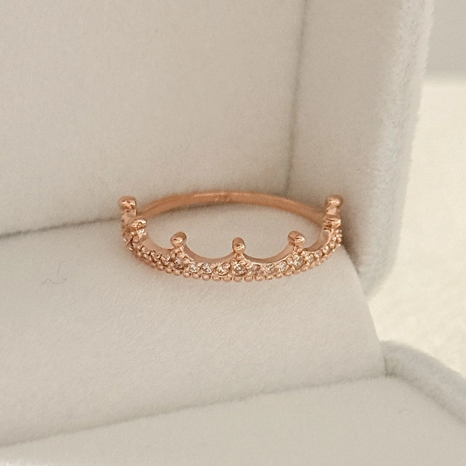 14k 18k Petit 皇冠 皇冠 水鑽 戒指