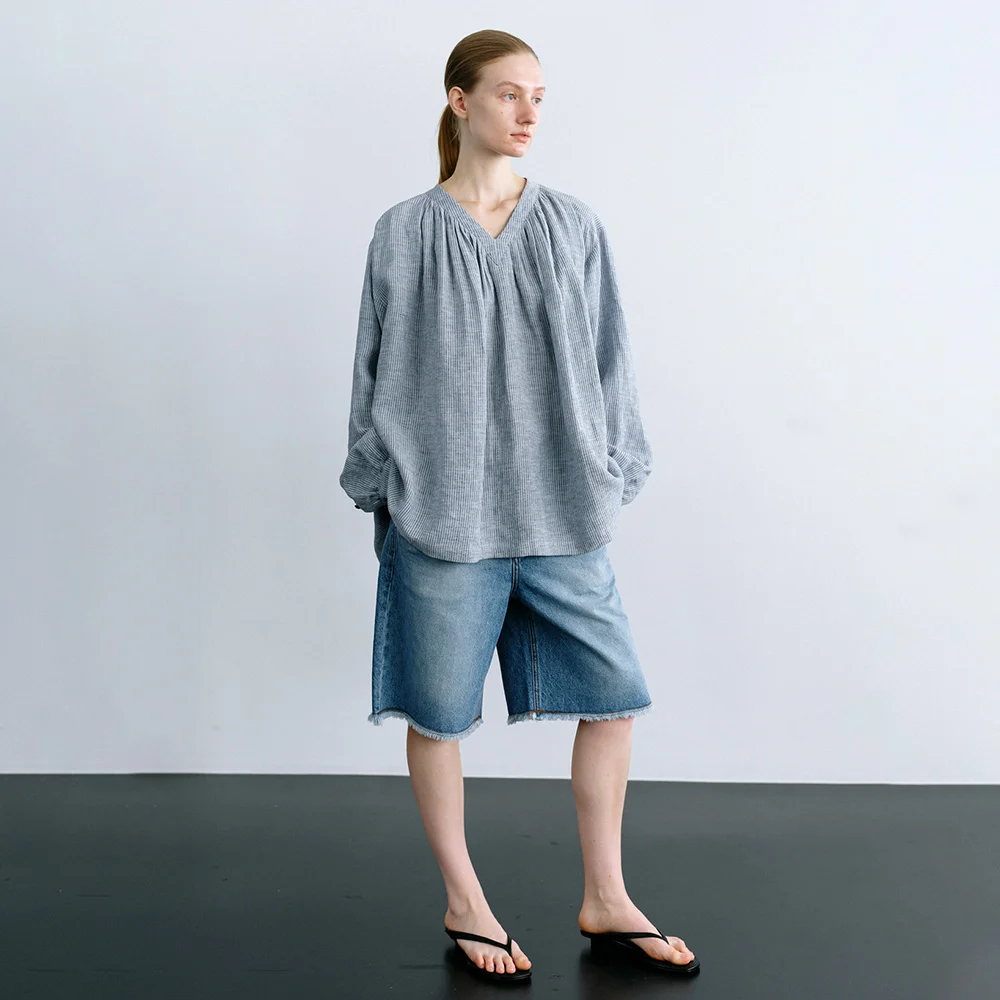 Lorca Half Denim in Blue