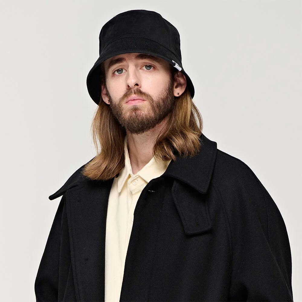 CB WASHED DEEP BUCKET HAT (BLACK)