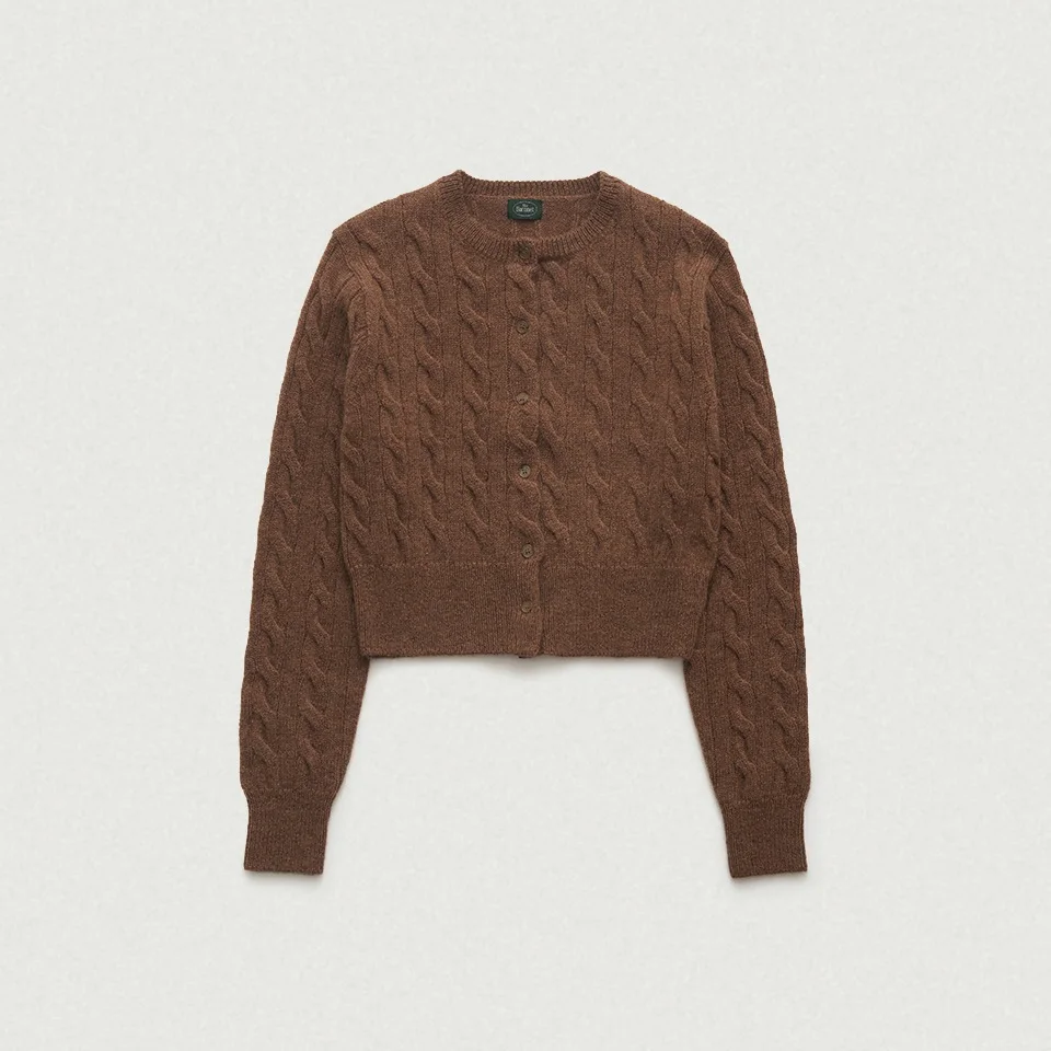 Eden Cable Cardigan_Brown
