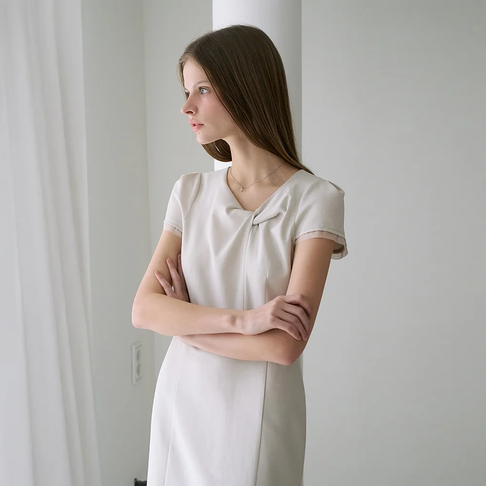 Twist Layered Long Dress