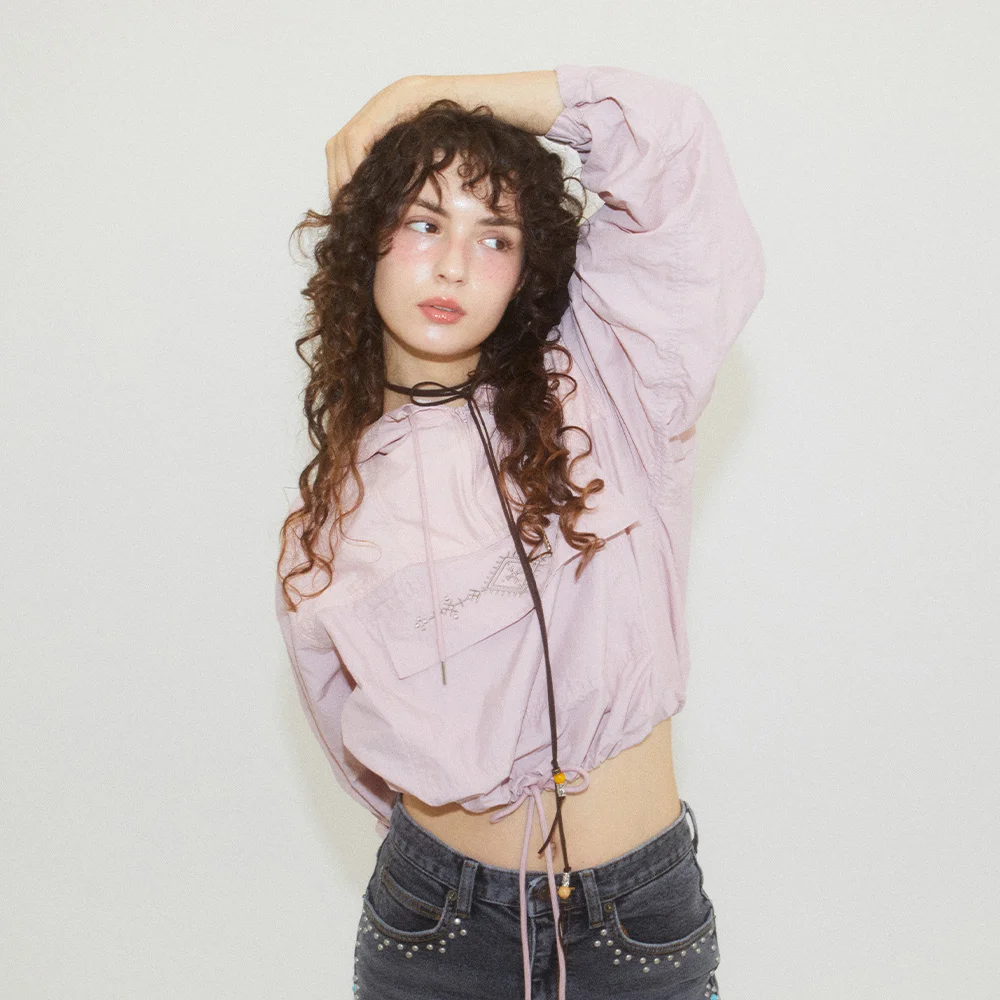 AUTUMN GLYPH ANORAK PINK