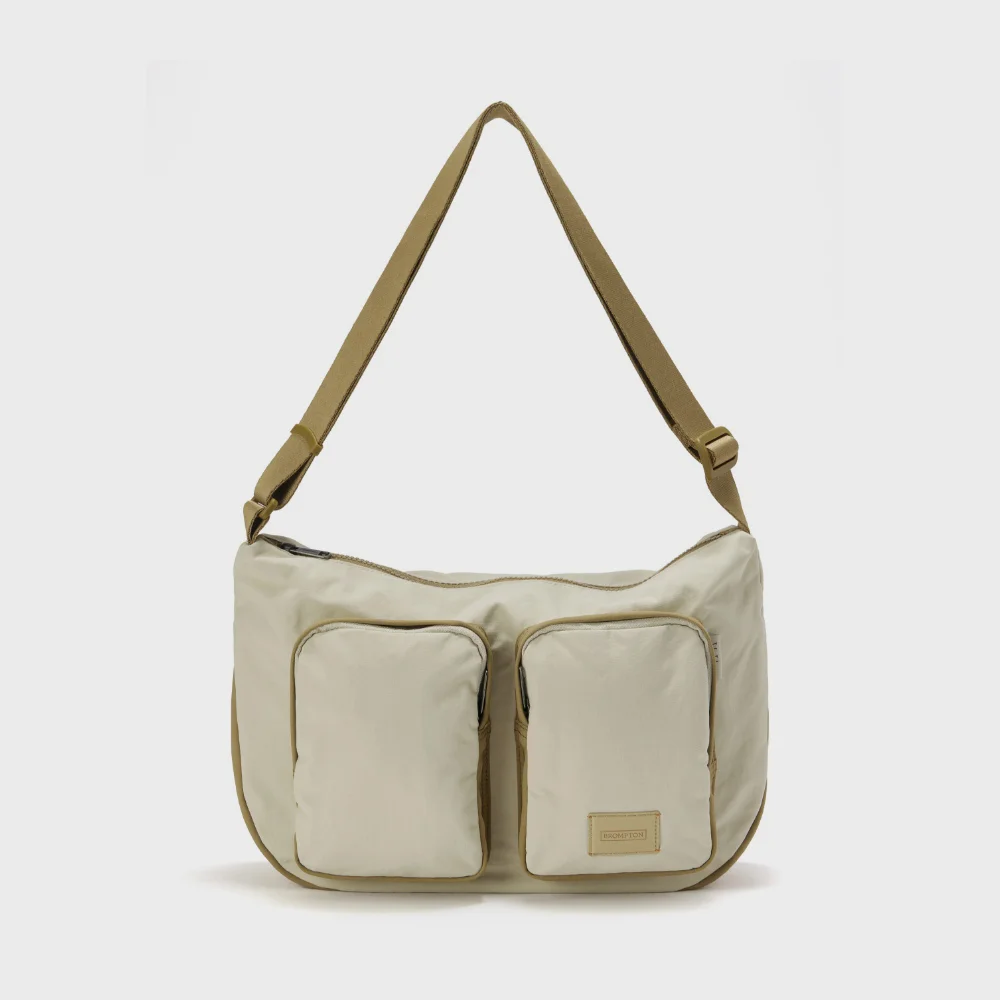 TWO POCKET HOBO BAG - BEIGE (P255ACR410)