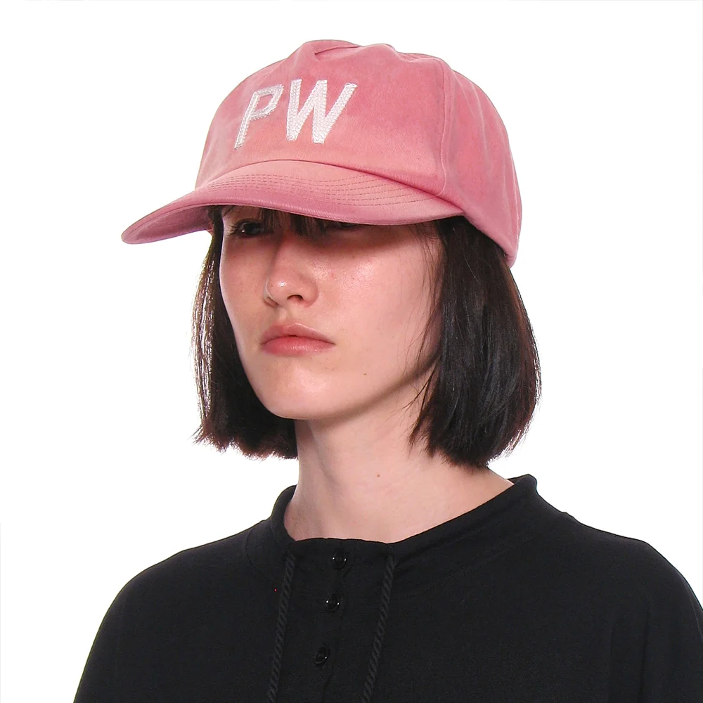 PW EMBROIDERY GRANDAD CAP_PINK