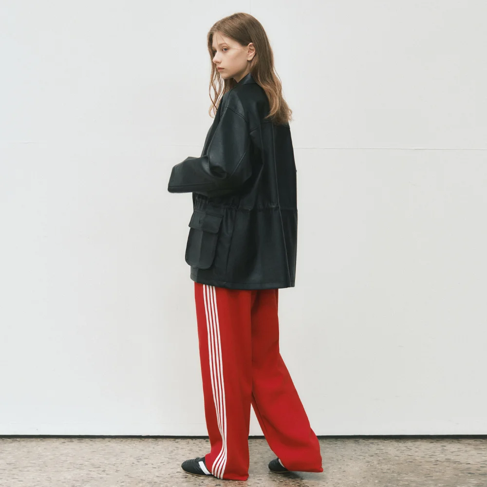 W/Newtro Line Track Pants_RED(W25-PT25)