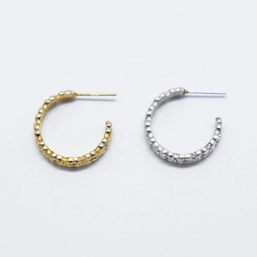 Leaves simple Earrings 葉子 銀針 簡約 耳環