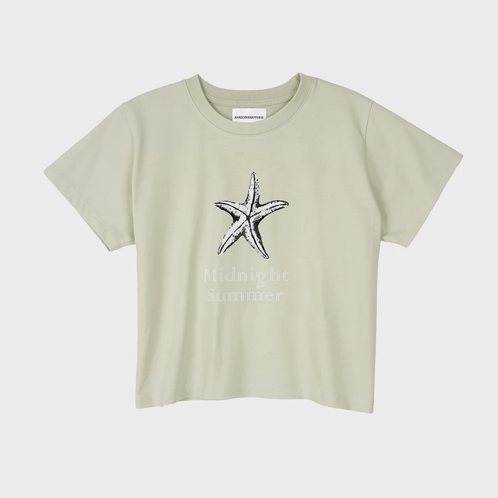 Starfish 夏季 T恤_綠色