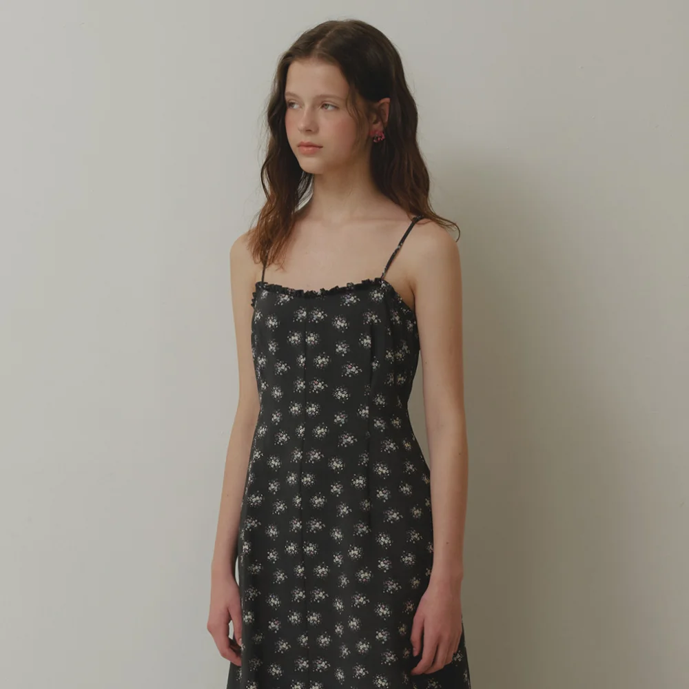 Irony 花卉 荷葉領 連身裙_Irini Dress