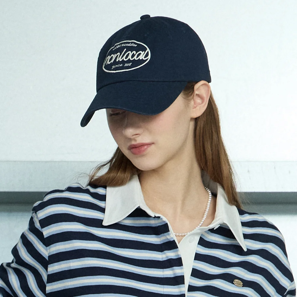Logo Embroidery Ball Cap - Navy