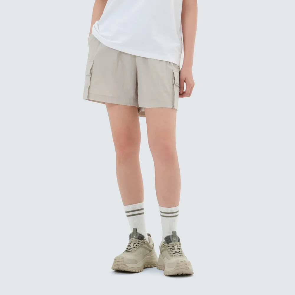 髮根 女裝 工裝 短褲 Light Beige (S25MWRHP61)