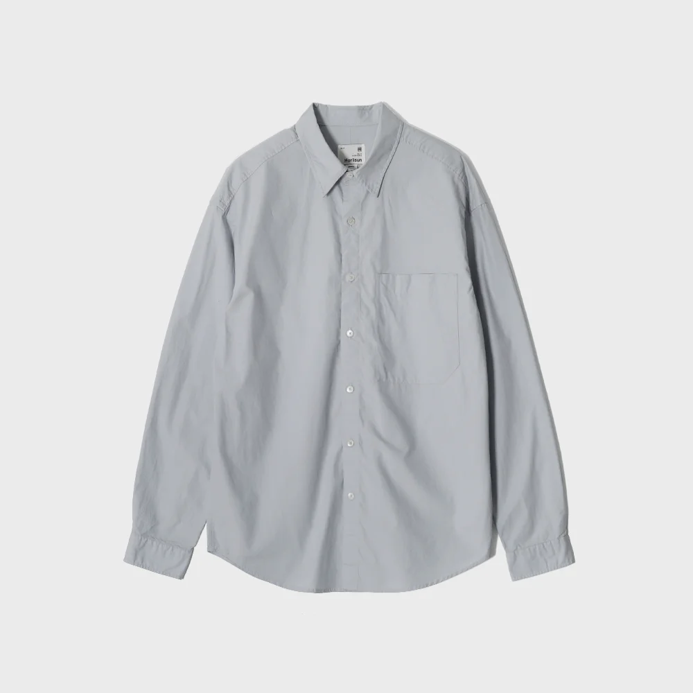 Jane Solid Extra Typewriter Shirt Light Blue