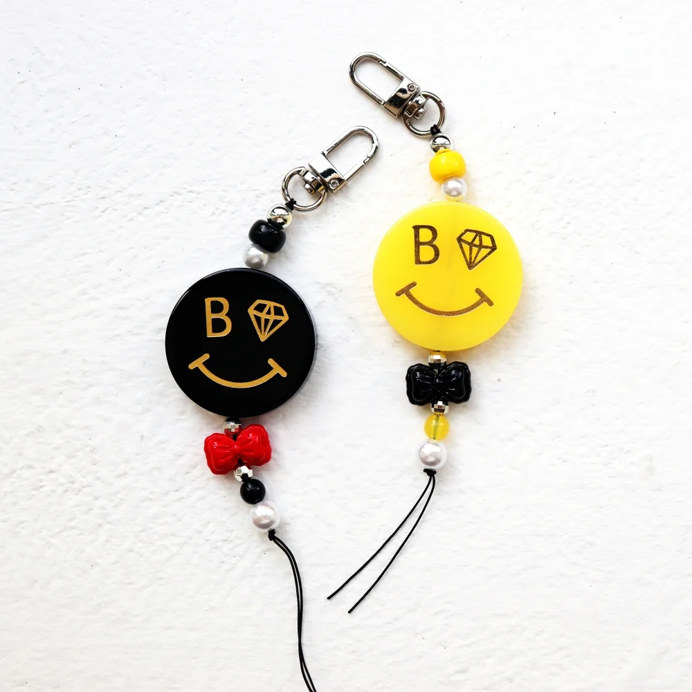 Gentle smile key ring 溫和 笑臉 袋 手機 鑰匙扣