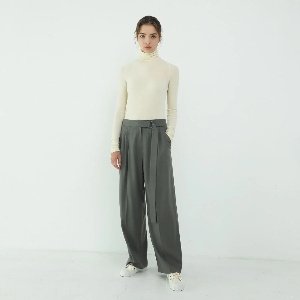 Pants Wide Strap Green Khaky