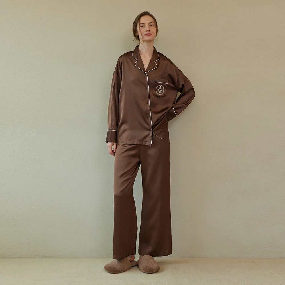 CLASSIC ROUND PAJAMA SET_chocolate