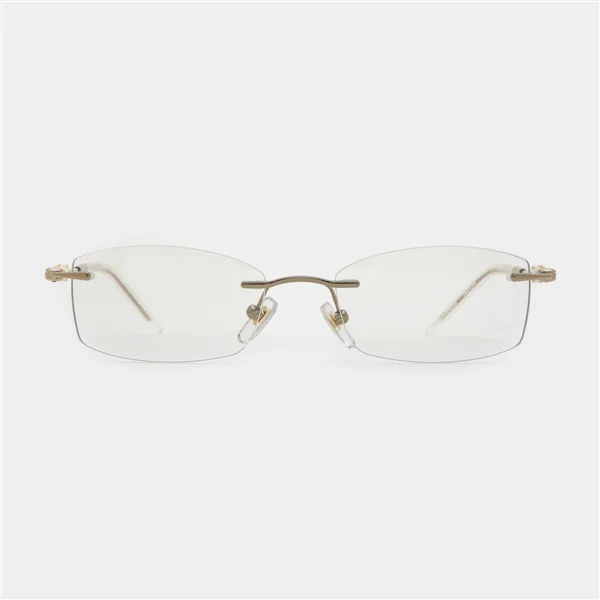 Lisp Lisp Gold Transparent Yellow & Clear Lens