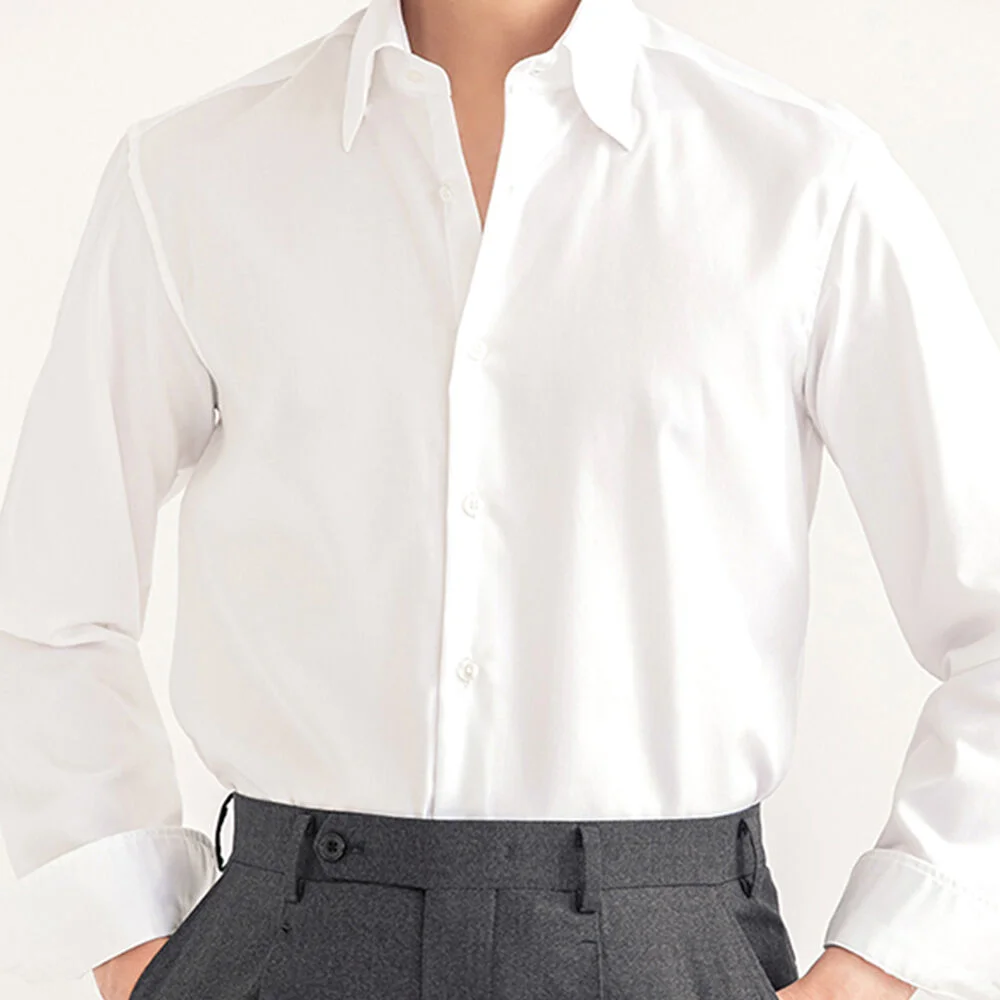 DRESS SHIRTS - SEMI WIDE COLLAR