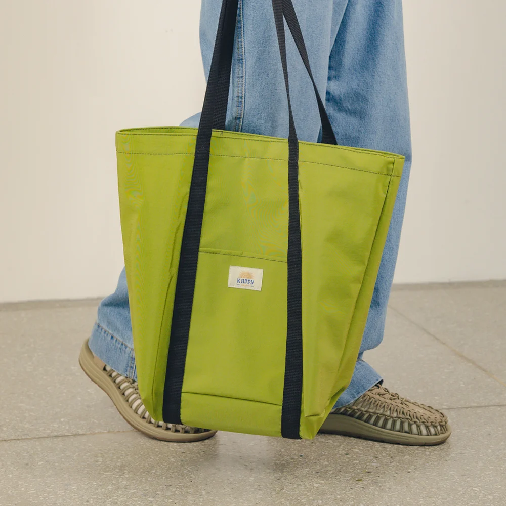 SUNNY WINK NYLON TOTE BAG (OLIVE)