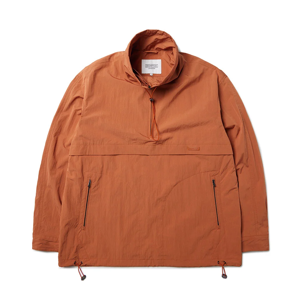 RIPSTOP HIGH NECK ANORAK - ORANGE (P233MJP221)