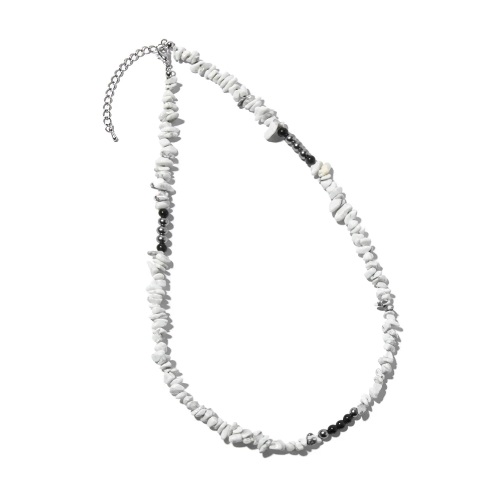 Natural 土耳其 石洗 Necklace_白色 石洗
