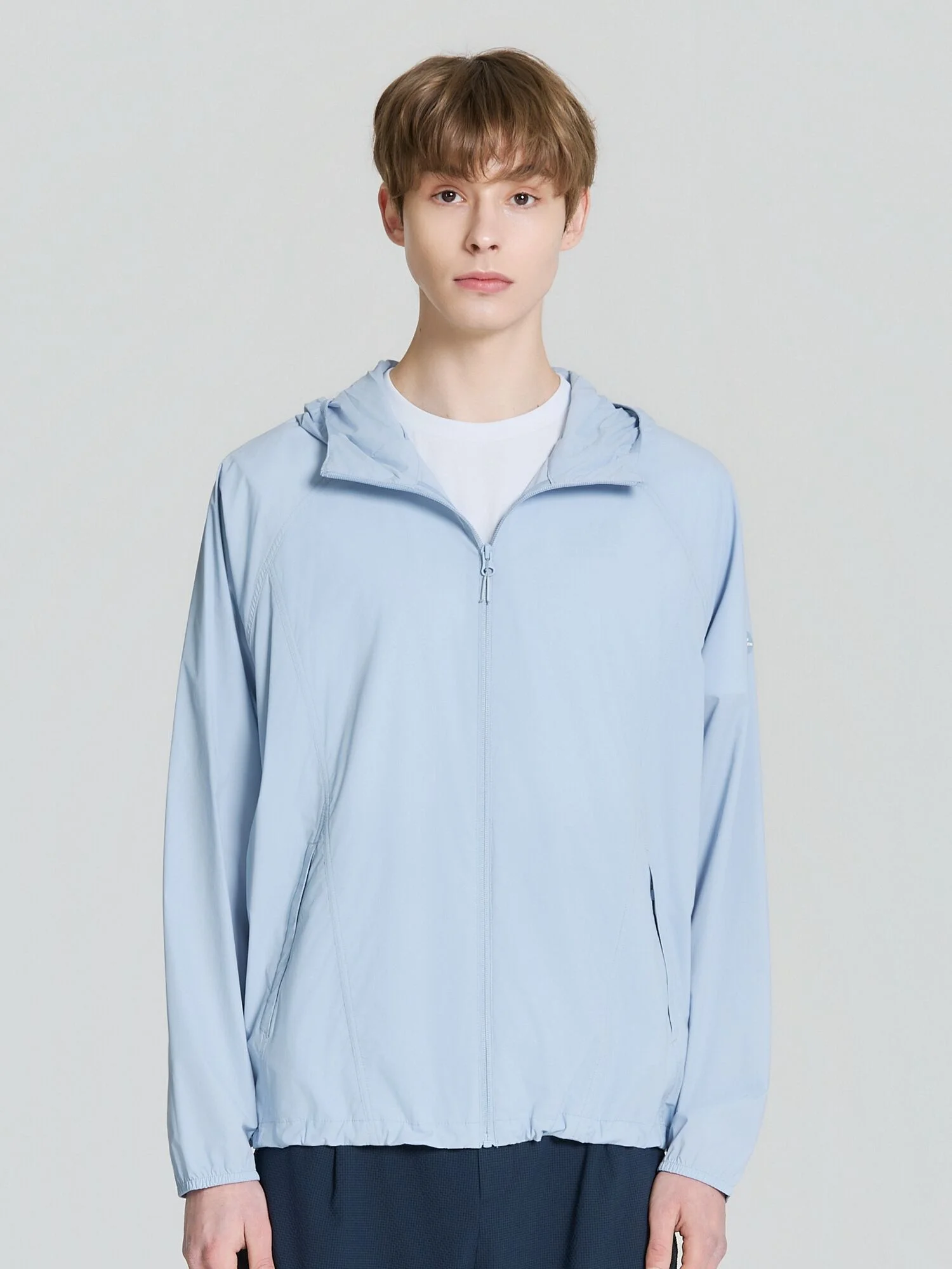 SHEER (透視) 男裝 輕量 外套_Grayish BLUE_DMM26153GB