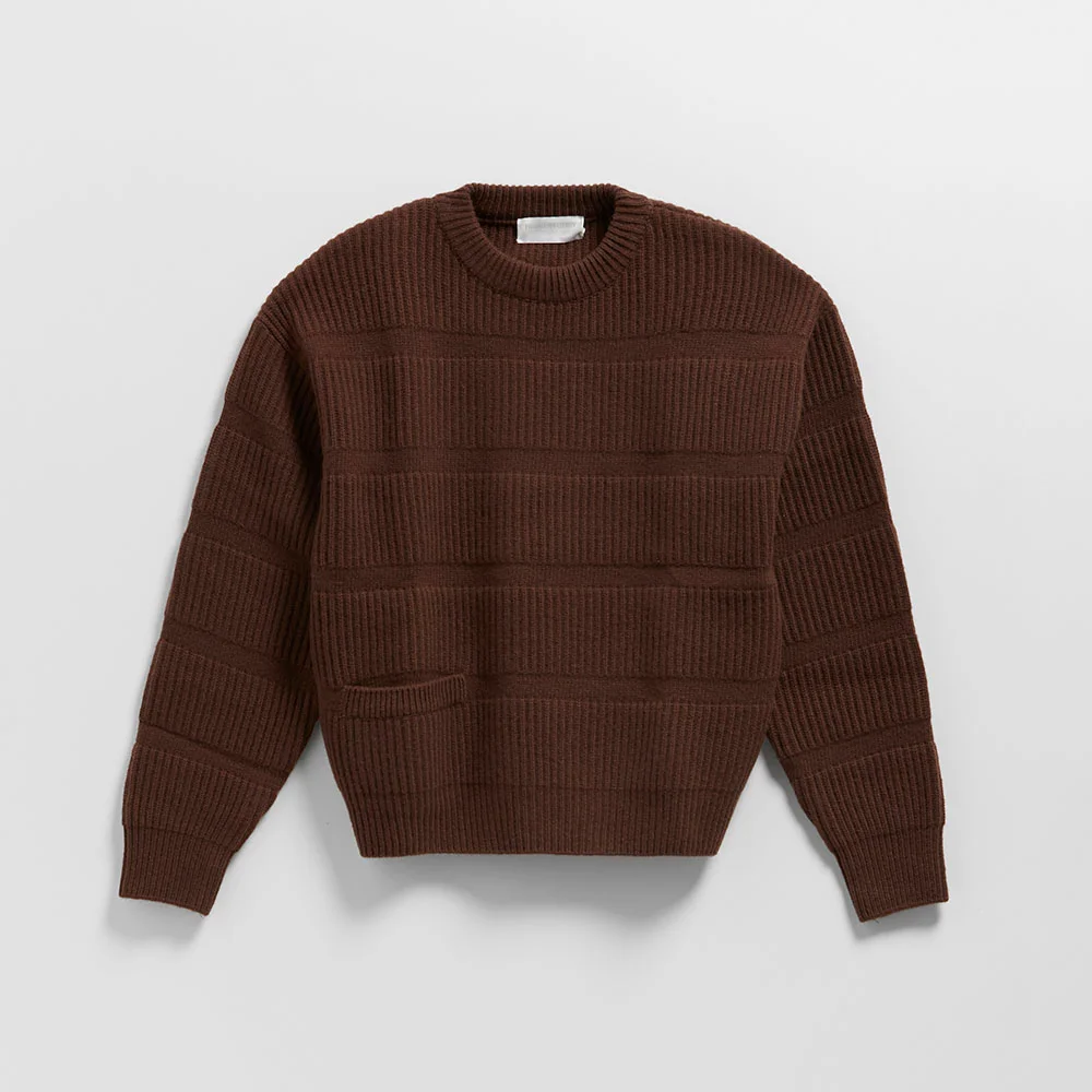 (M) MICHELIN KNIT SWEATER (CACAO)