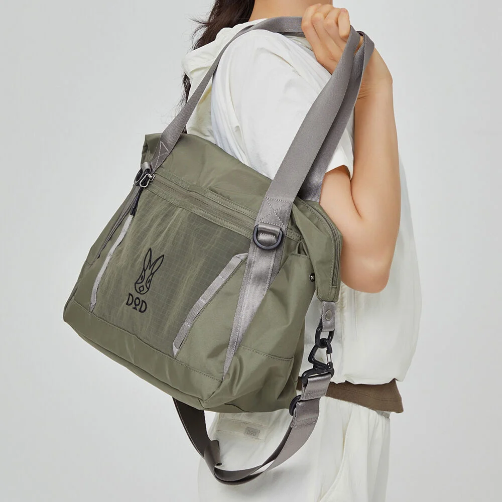 網格 輕量 斜揹袋(KHAKI)