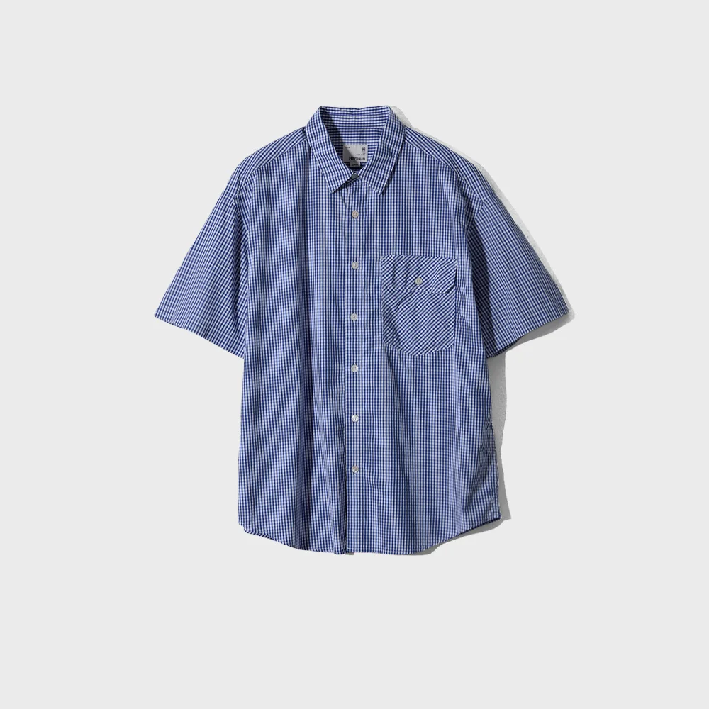Ophir Gingham Check Shirt Blue