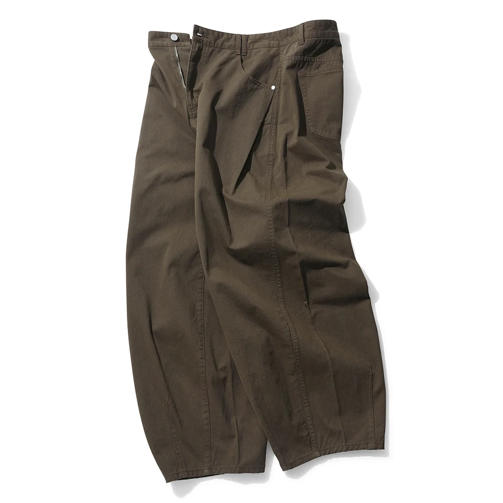 Barrel Wide Leg Pants DCPT071Brown