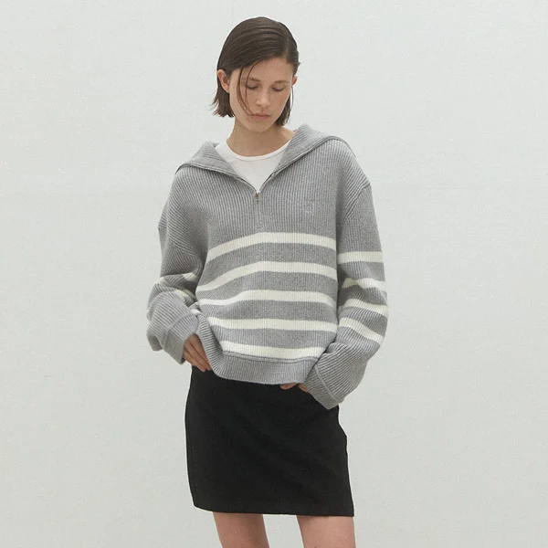 ESSENTIAL MANA STRIPE KNIT(T-6914)