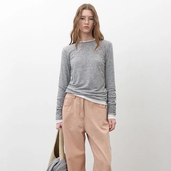 ESSENTIAL ROUND NECK SLIM TEE (T-7090)