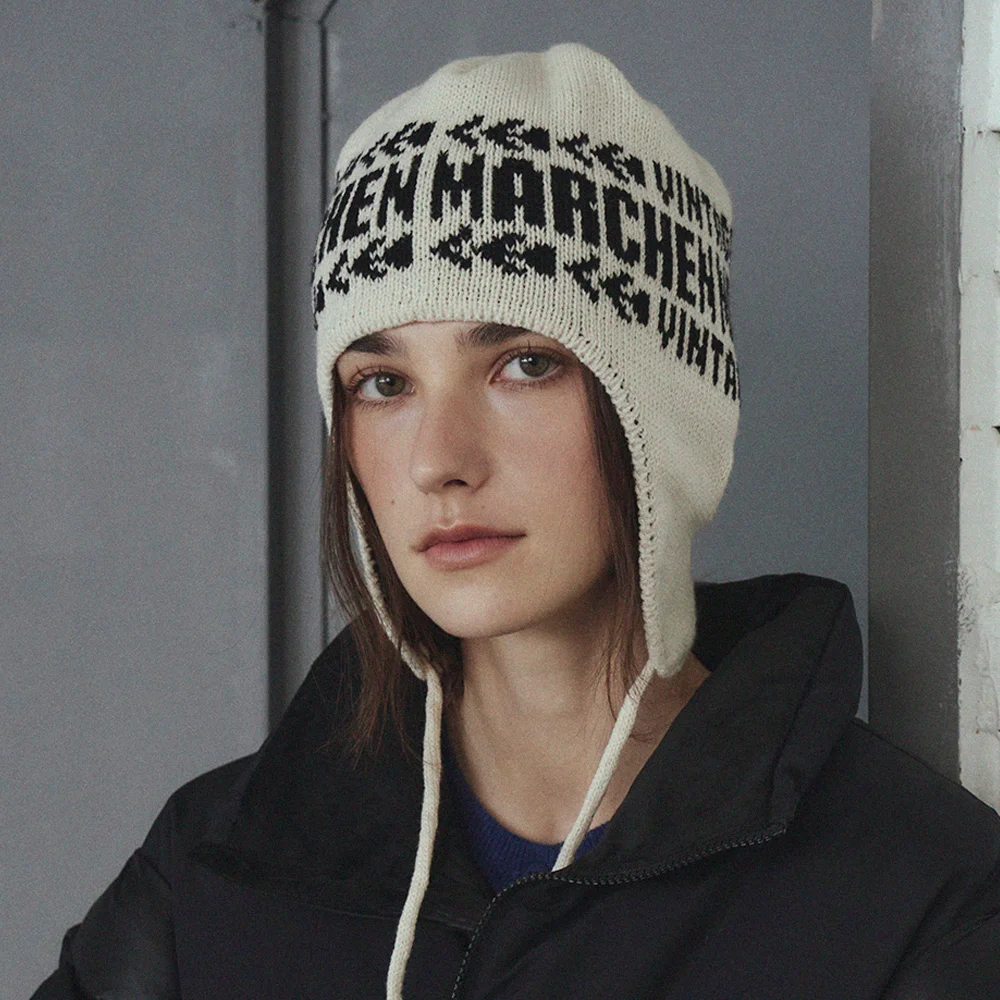 男女通用 Jacquard logo earflap_7color