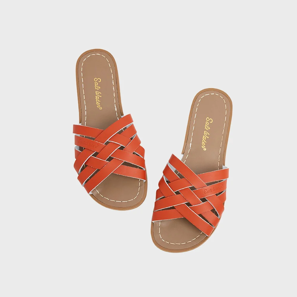 SALT-WATER SANDAL ADULT RETRO SLIDE PAPRIKA