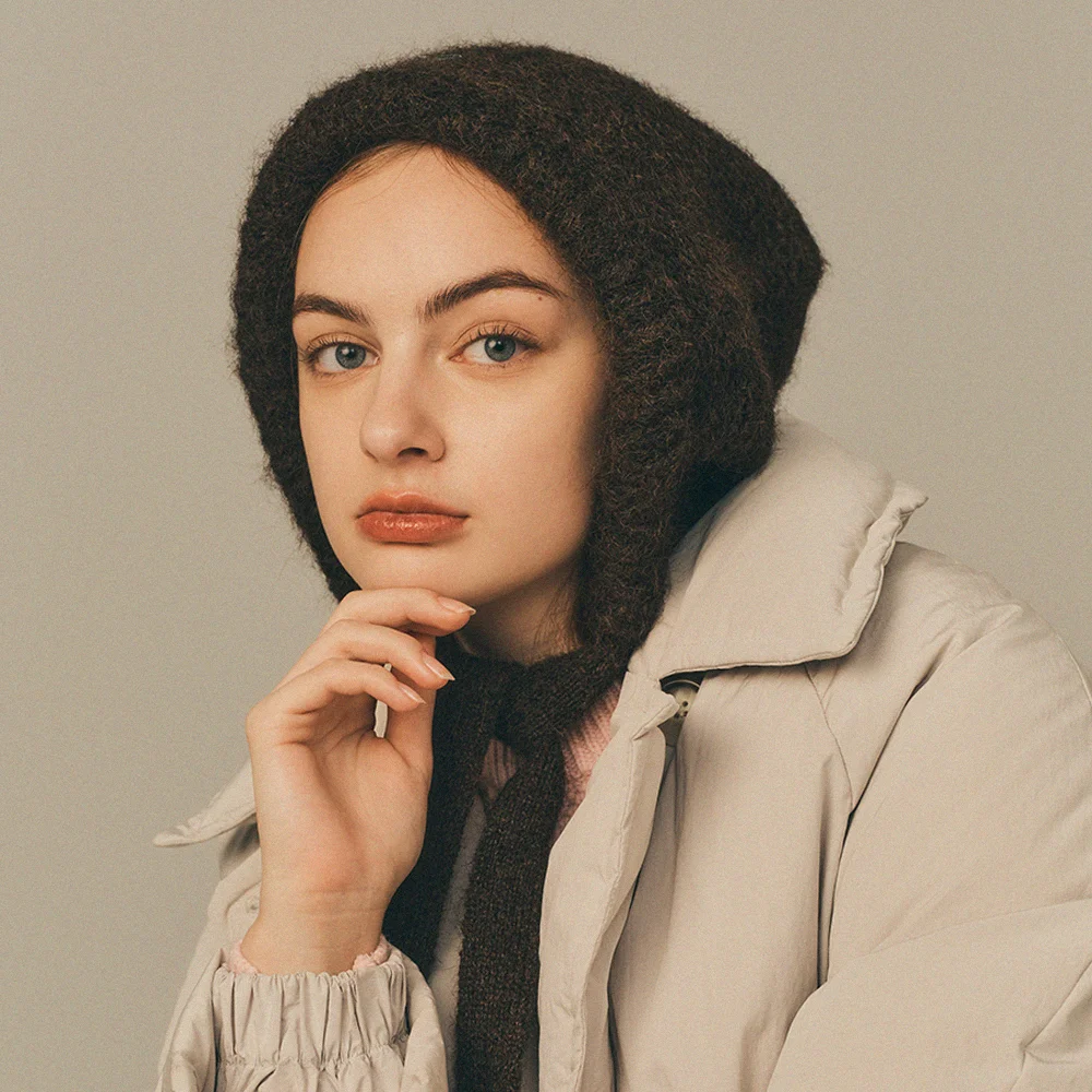 Chunky strap beanie_4color