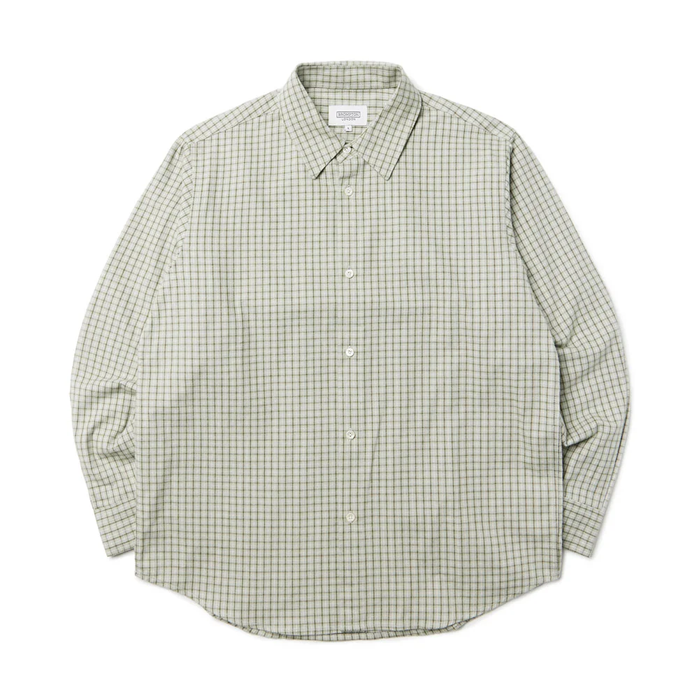 COTTON CHEQUERED SHIRT - MINT (P233MSH221)