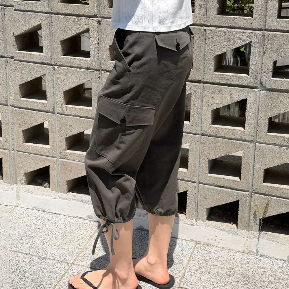 Capri cargo pants (charcoal)