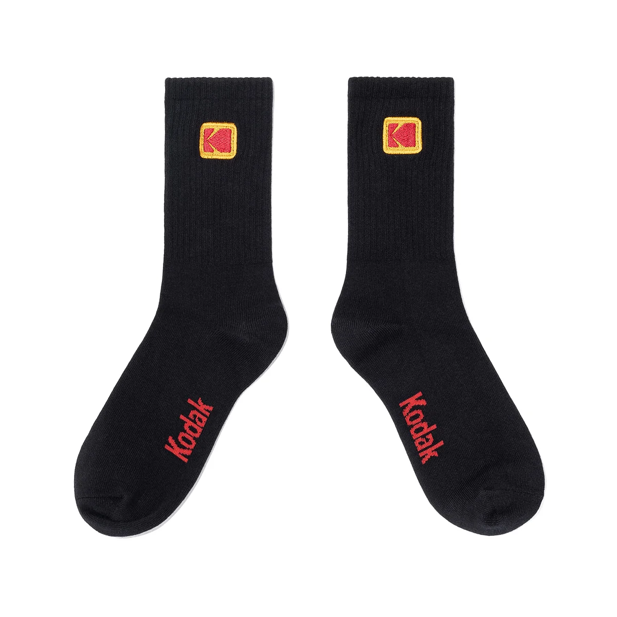 Color Plus 迷你Logo 中筒 襪 BLACK