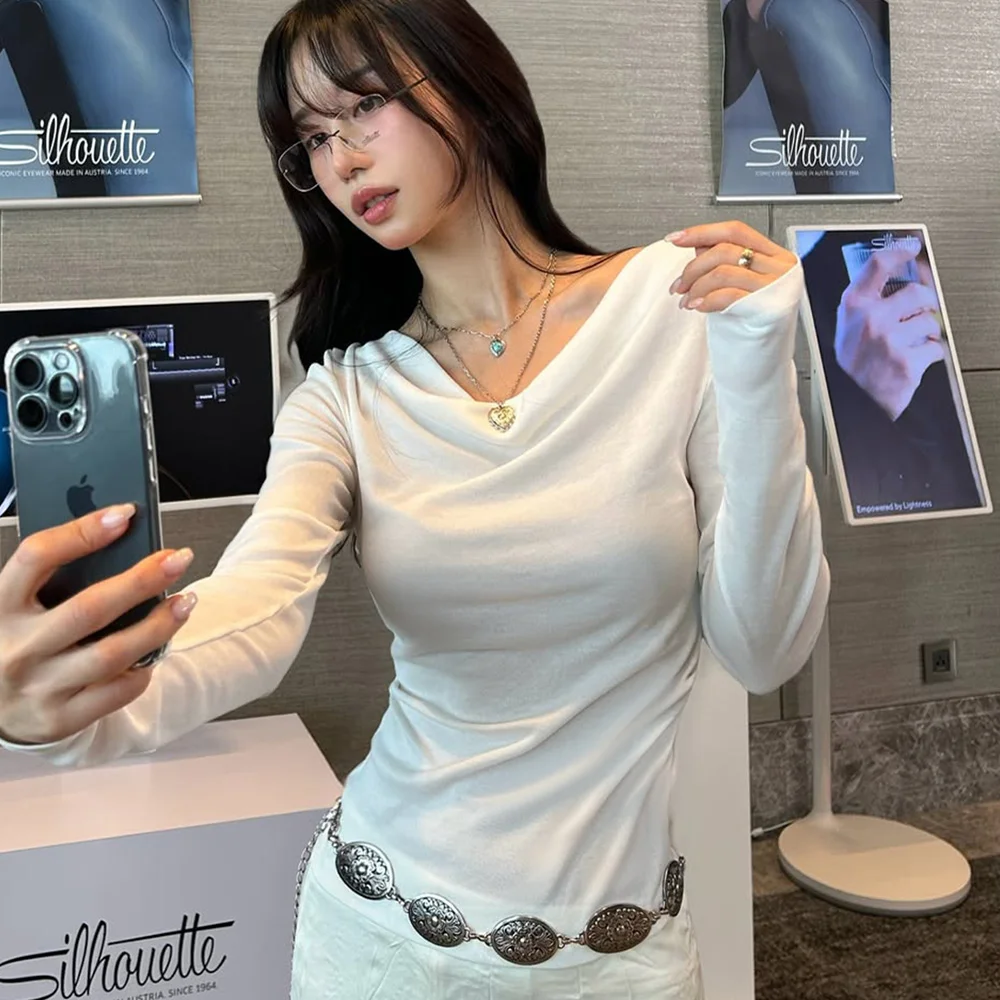 LINDA SHIRRING TOP_IVORY