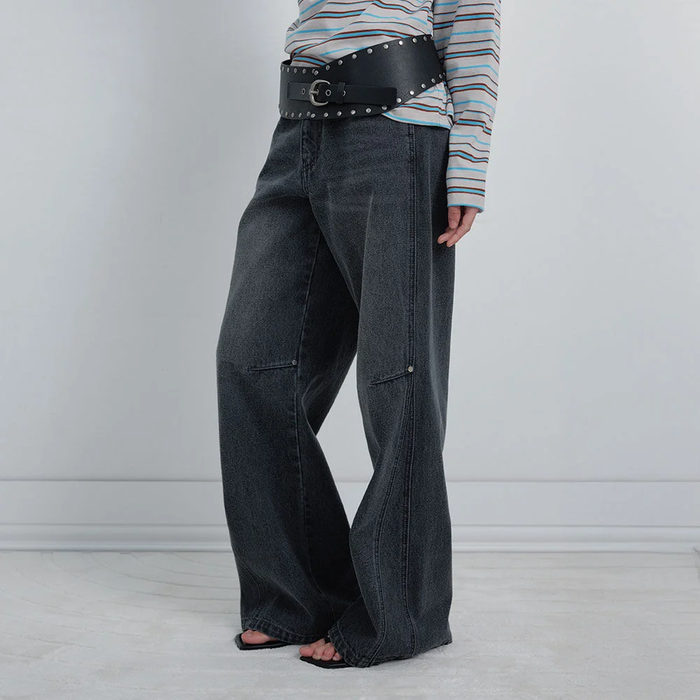 Rivet Point Denim Pants VJ6SL278_2color