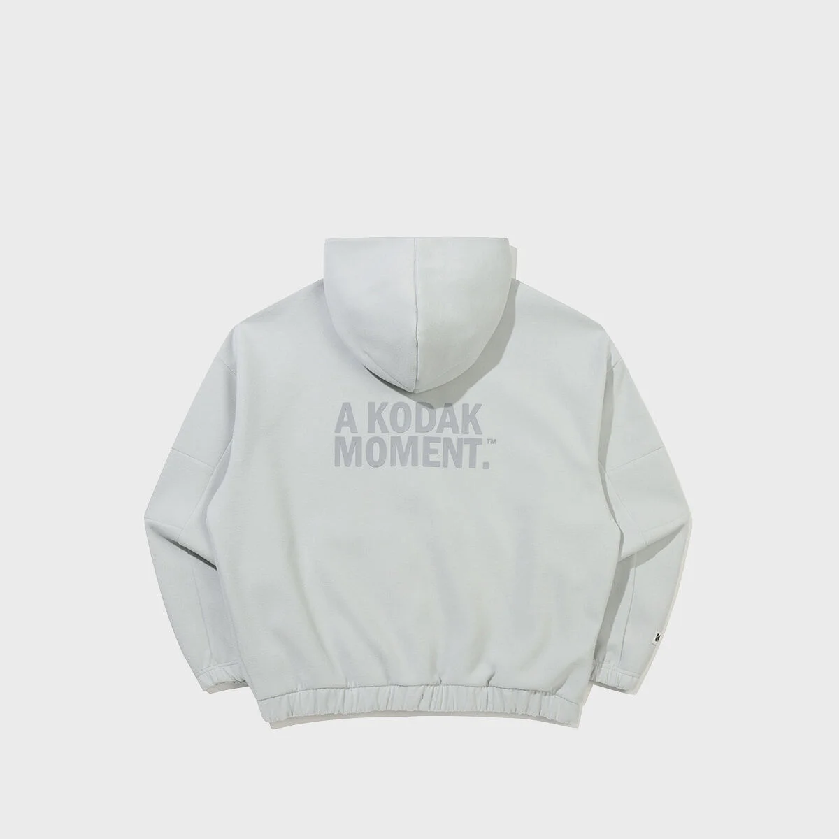 柔和 寬鬆版型 連帽拉鍊外套 LIGHT GREY