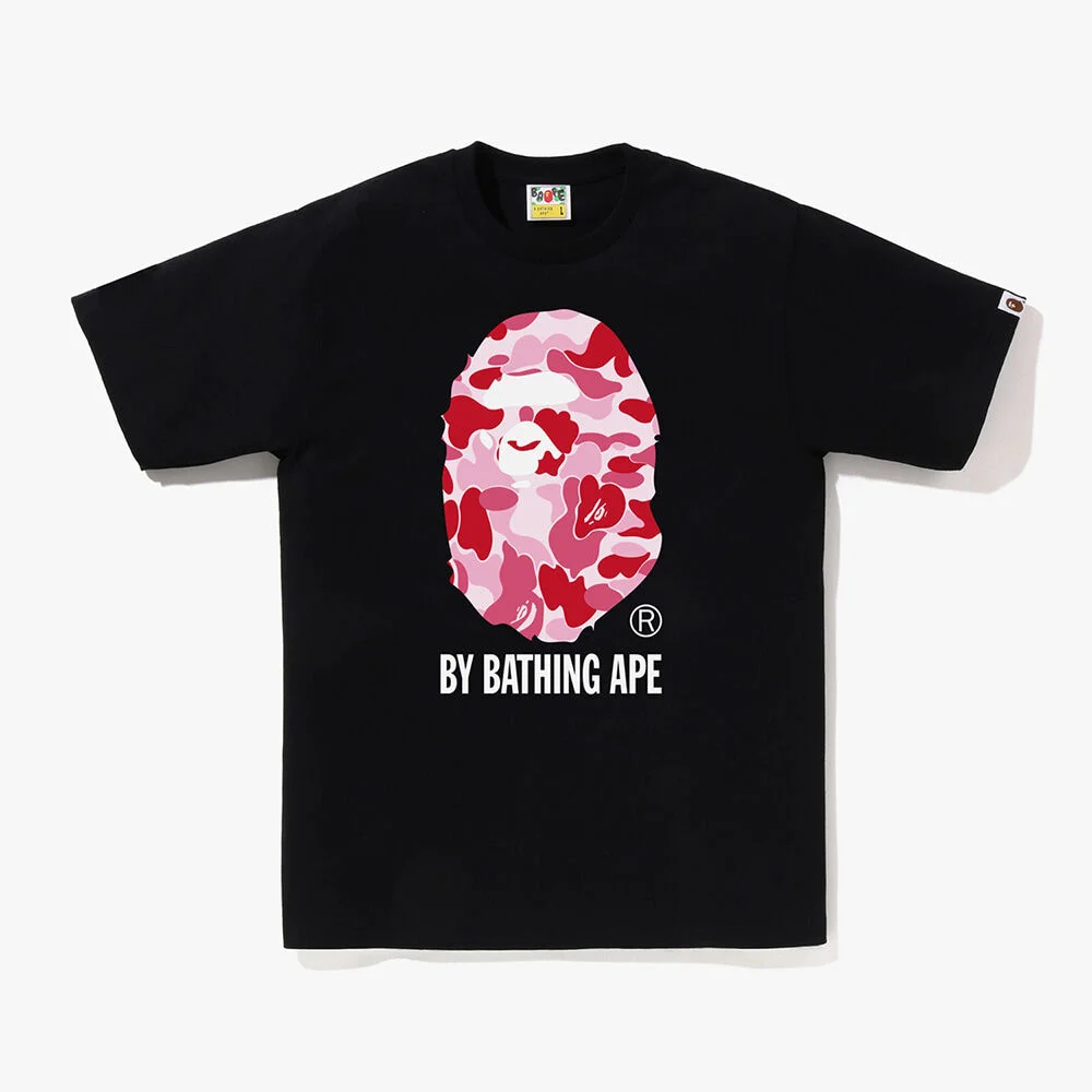 ABC 迷彩 BY BATHING APE T恤(M) BLACK/PINK