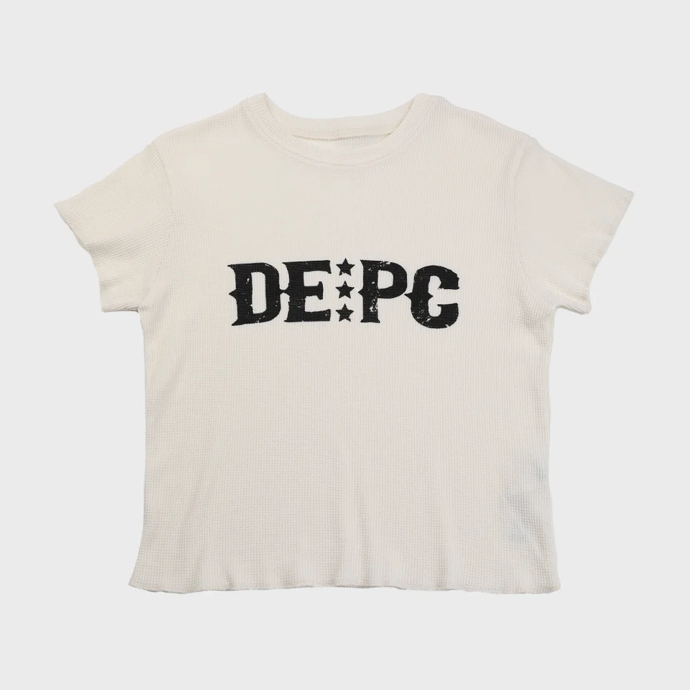 WAFFLE T-SHIRT - WHITE