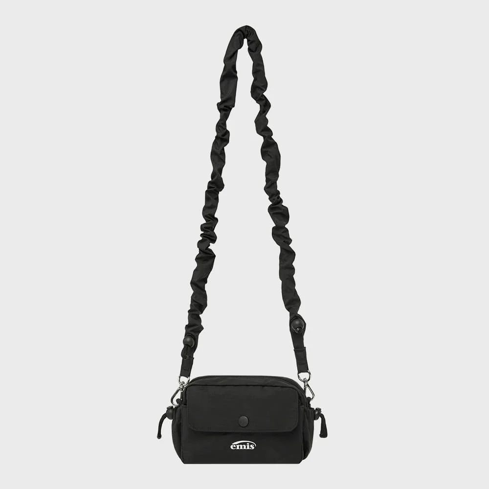 STRING MINI CROSSBODY BAG-BLACK