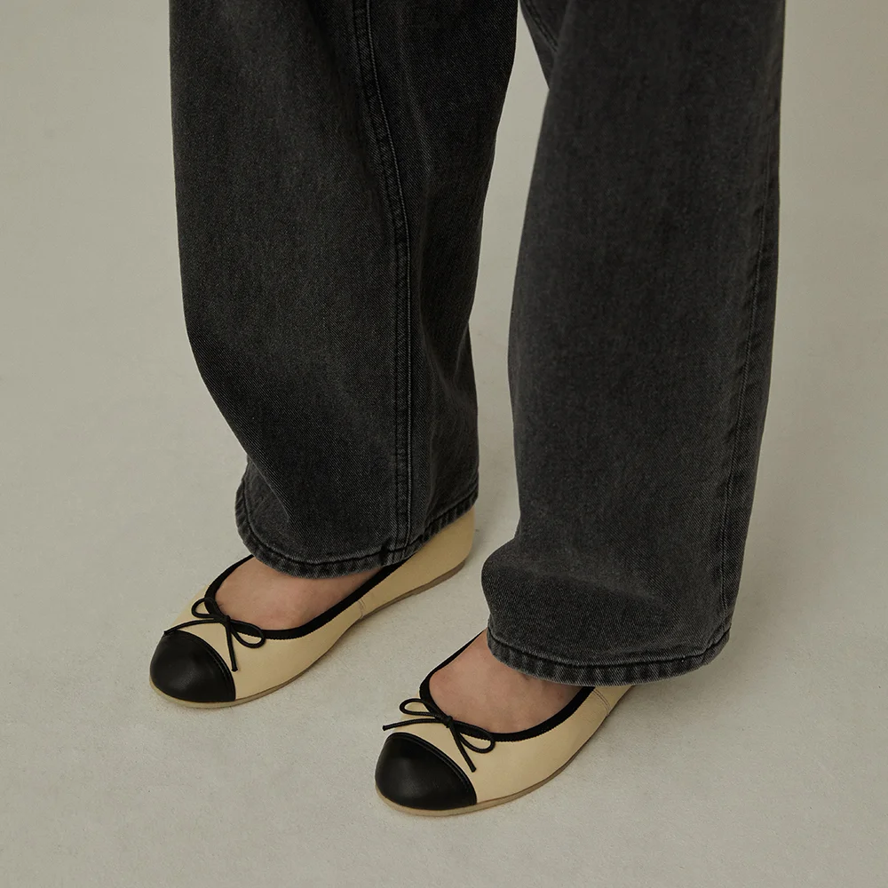 MARIA FLAT (BLACK VANILLA COMBI)